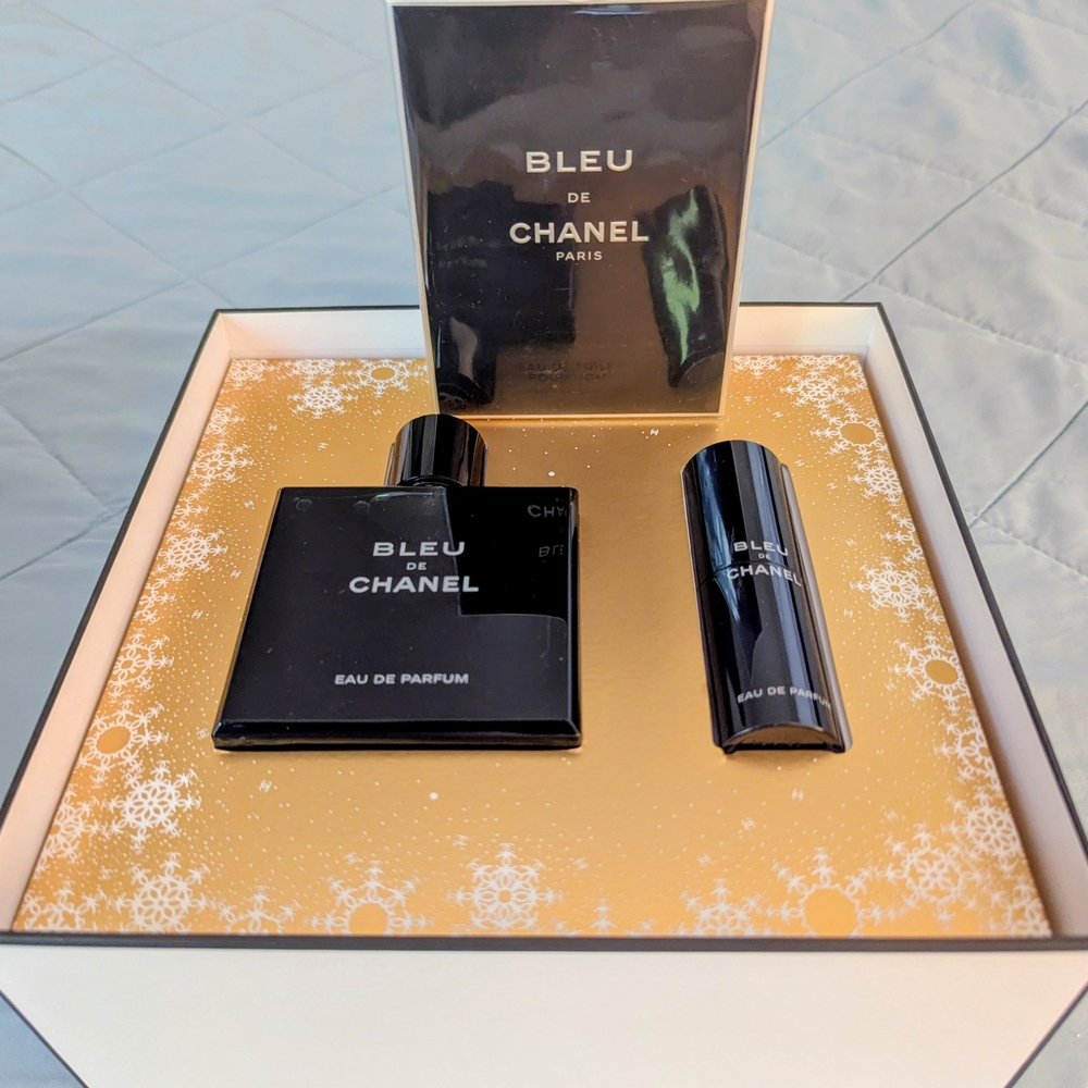 CHANEL Bleu de Chanel Fragrance and Deodorant Set in Black